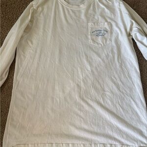 Southern Tide Men's Cream Long Sleeve Tee